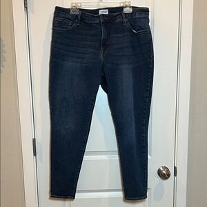 Pistola Deep Indigo Mid-rise Skinny Jeans Size 18W